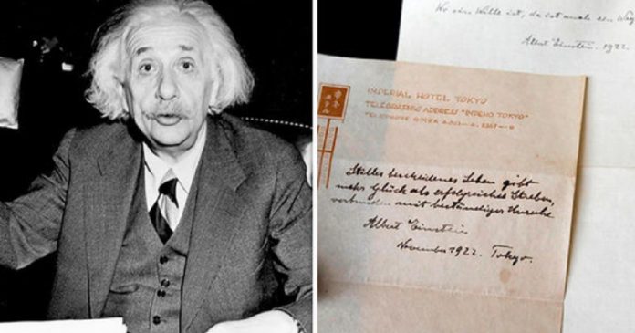 Segredos da felicidade de Albert Einstein ressurgem em anotações após 96 anos