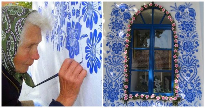 Vovó de 90 anos transforma as casas de sua cidade pintando-as com lindas flores