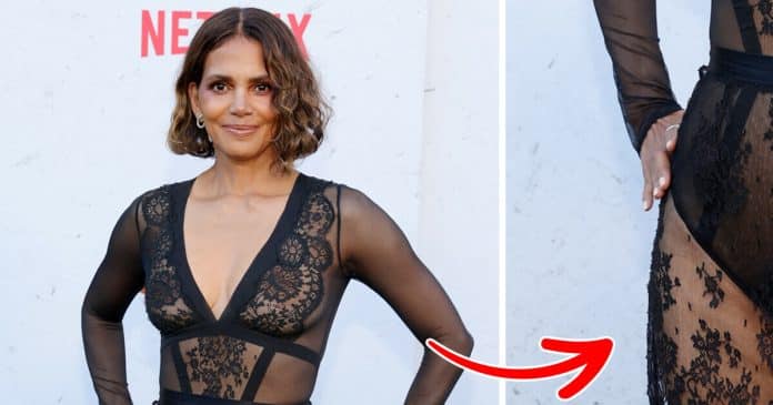 Halle Berry é criticada por usar vestido transparente aos 58 anos: “Muito velha para isso”