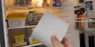 Por que as pessoas estão colocando um rolo de papel higiênico na geladeira?