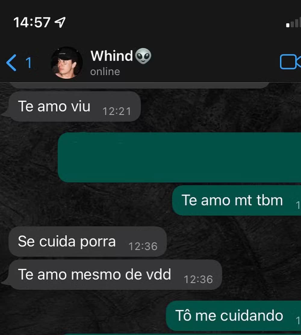 psicologiasdobrasil.com.br - Irmã desabafa durante internação de Whindersson em clínica psiquiátrica e expõe troca de mensgens